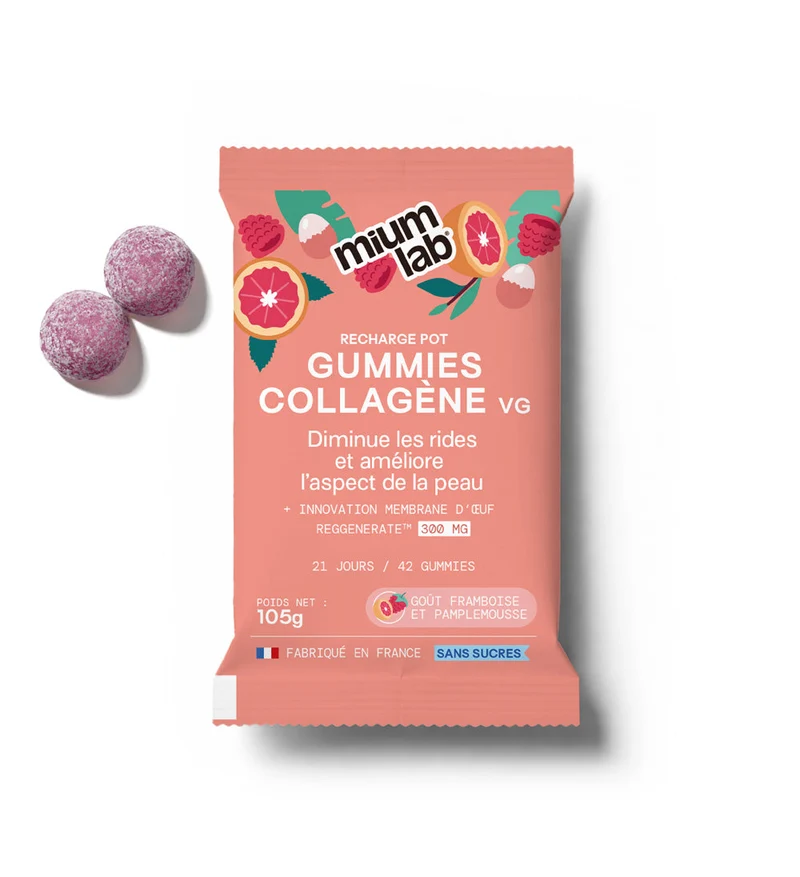 Éco-recharge Collagène VG SANS SUCRES | Hydrate & raffermit la peau | 21 jours