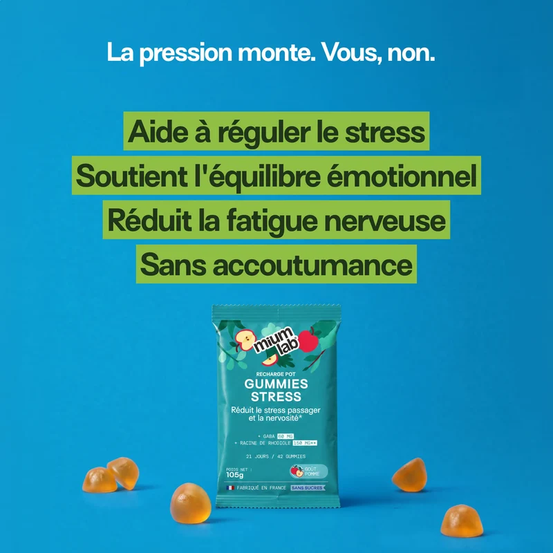 Pack 4 éco-recharges STRESS | Anti-stress et anxiété | 4 x 21 jours