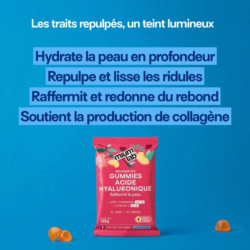Pack 4 éco-recharges ACIDE HYALURONIQUE | Hydrate la peau | 4 x 21 jours