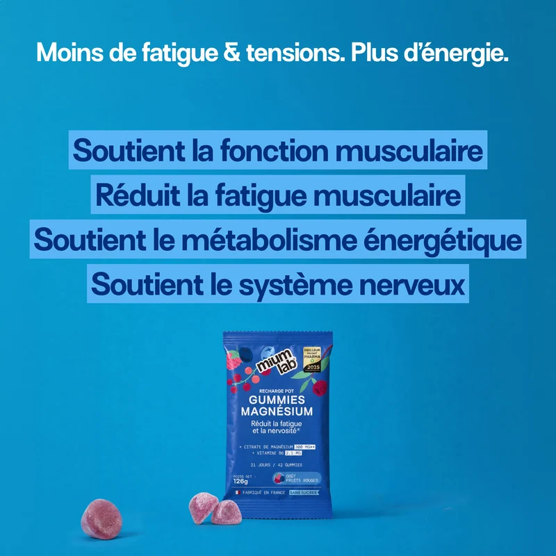 Éco-recharge MAGNÉSIUM | Réduit la fatigue et la nervosité | 21 jours