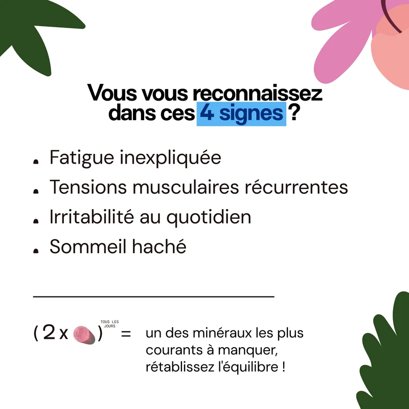 Éco-recharge MAGNÉSIUM | Réduit la fatigue et la nervosité | 21 jours
