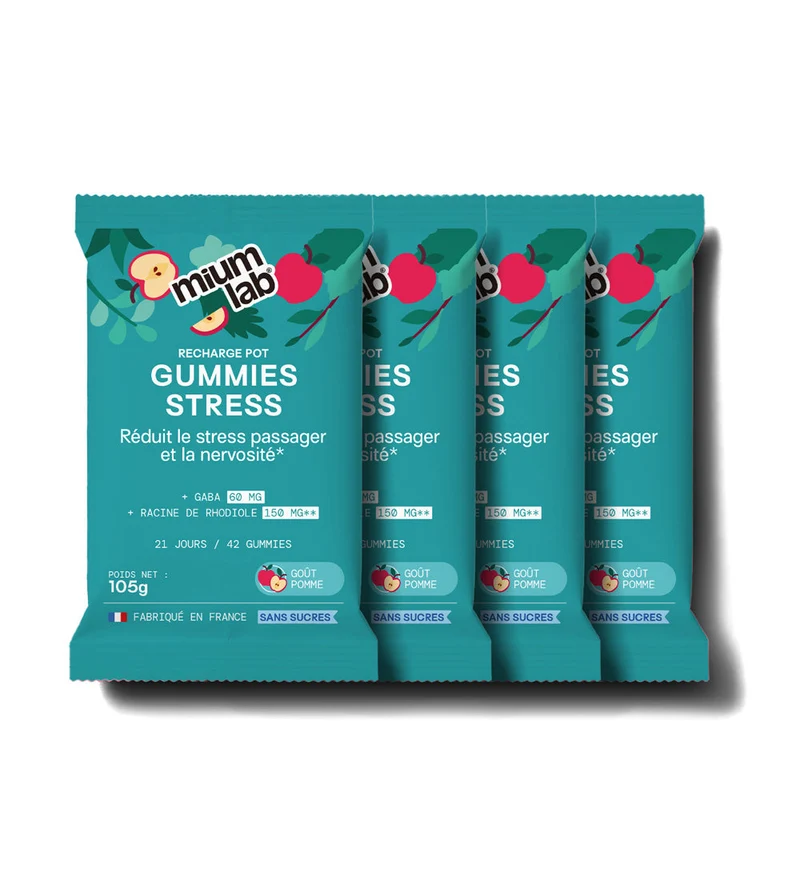 Pack 4 éco-recharges STRESS | Anti-stress et anxiété | 4 x 21 jours