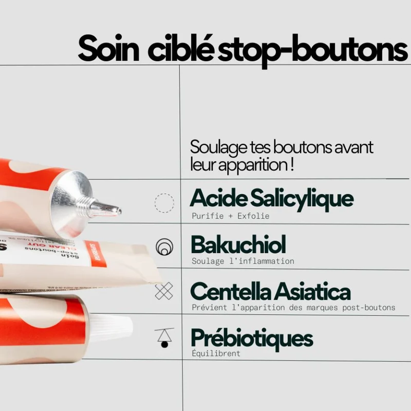 Soin stop boutons - Clear out