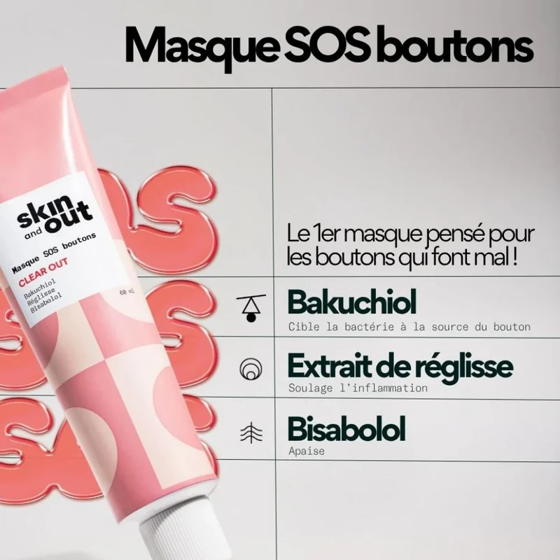 Masque SOS boutons - Clear out