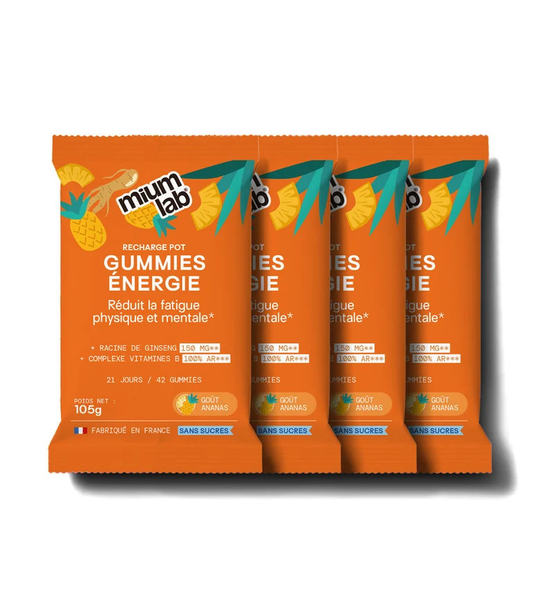 Pack 4 éco-recharges ÉNERGIE | Boost physique et mental | 4 x 21 jours