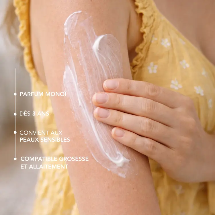 Lait solaire minéral SPF50 - Parfum Monoï