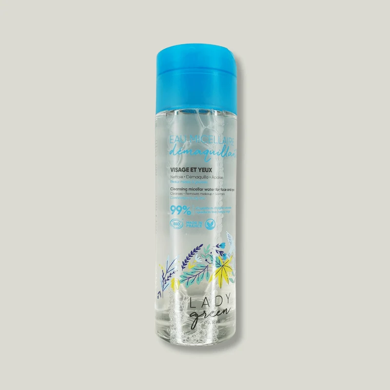 Eau micellaire démaquillante visage et yeux
