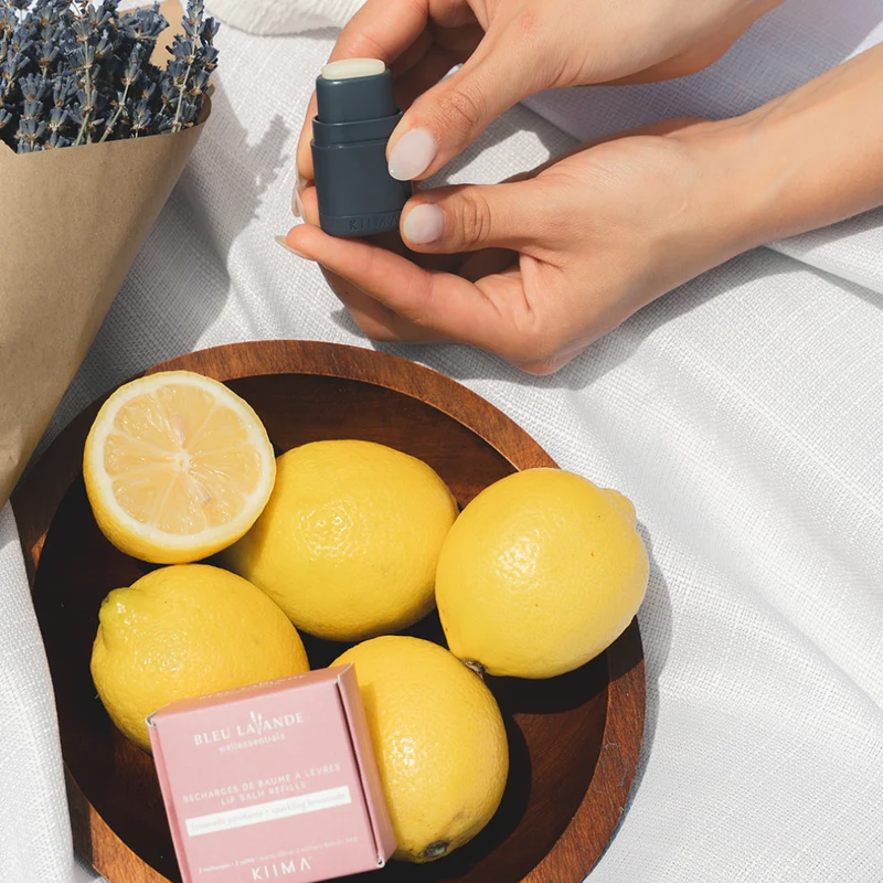 Baume à lèvres naturel rechargeable - Limonade