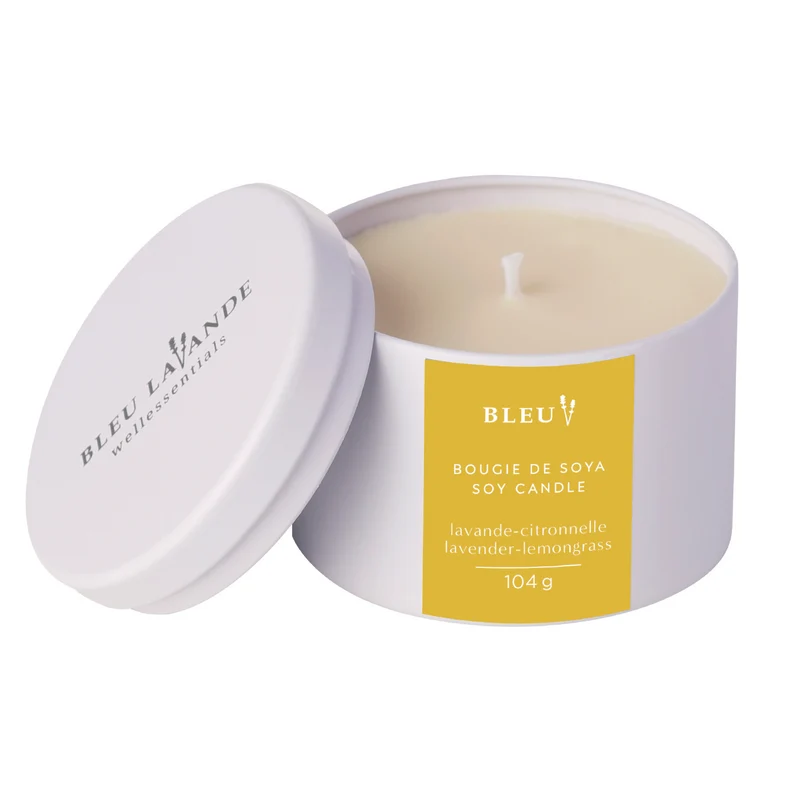 Bougie de soya lavande-citronnelle