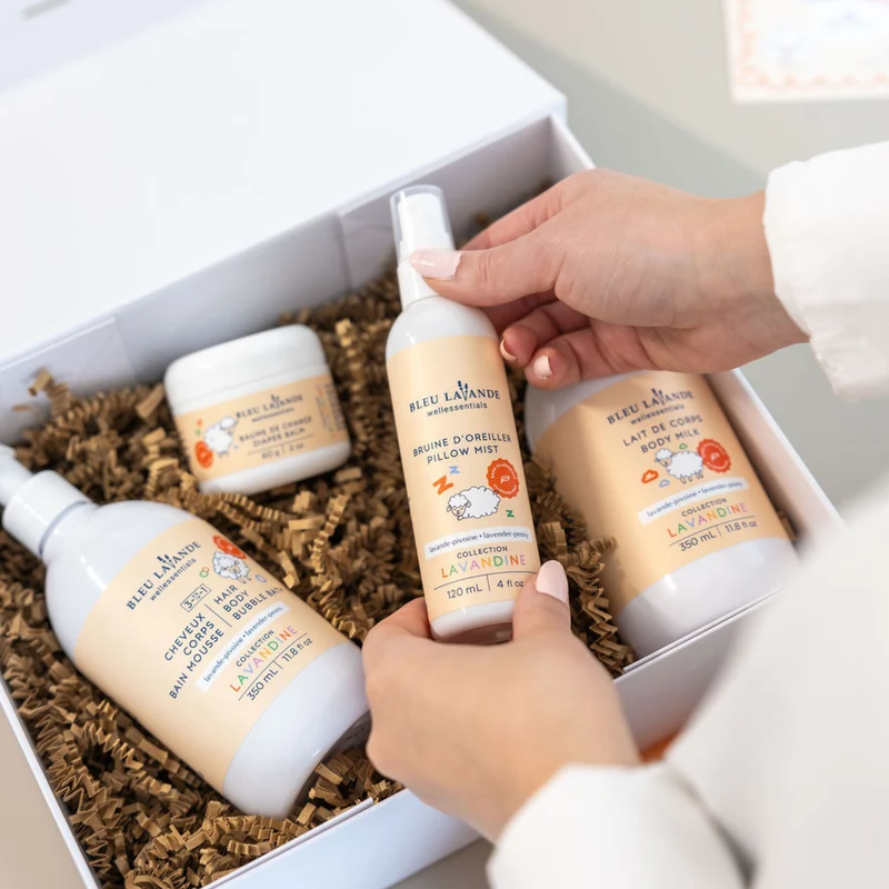 Coffret soins bébé naturels - Collection Lavandine