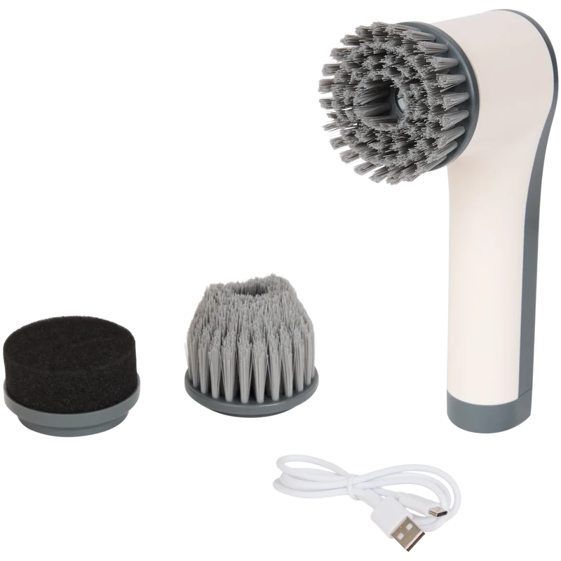 CleanRite Brosse de Nettoyage Électrique 3-en-1 – Rechargeable – 300 tr/min