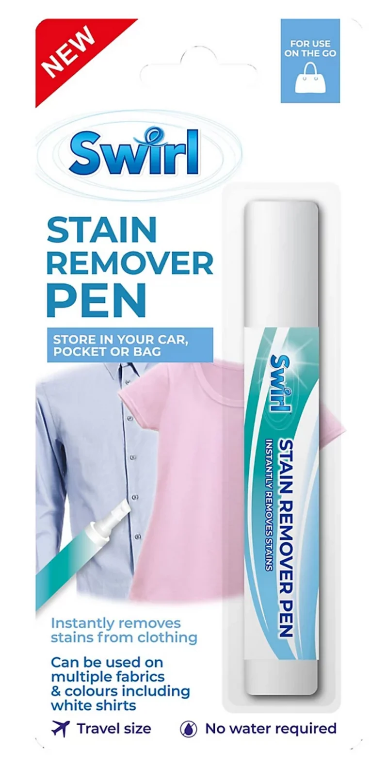 Stylo Détachant Swirl - Pour Vêtements et Textiles - Sans Eau - 10 ml