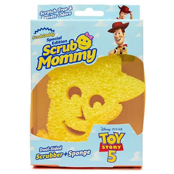 Éponge Scrub Daddy Scrub Mommy Buzz l'Éclair – Édition limitée Disney – Éponge de nettoyage double face