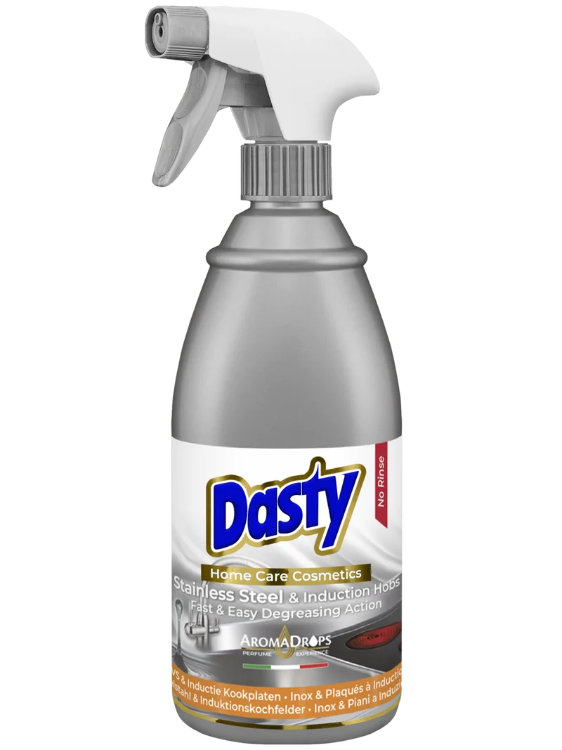 Dasty Nettoyant Inox et Plaque à Induction 700 ml – Nettoyant sans Traces et Brillance Protectrice