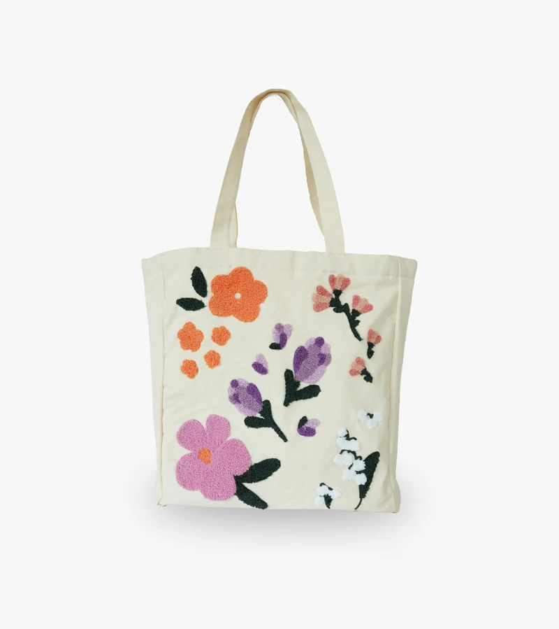 Sac coton réutilisable - Les fleurs d'été