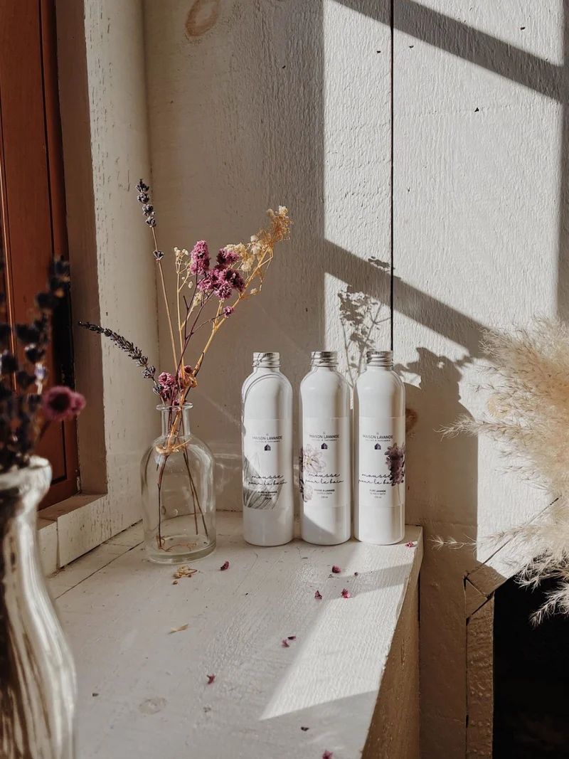 Mousse pour le bain - Aloès & lavande