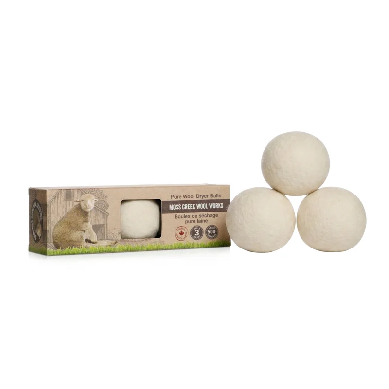 Boules de séchage en laine de mouton