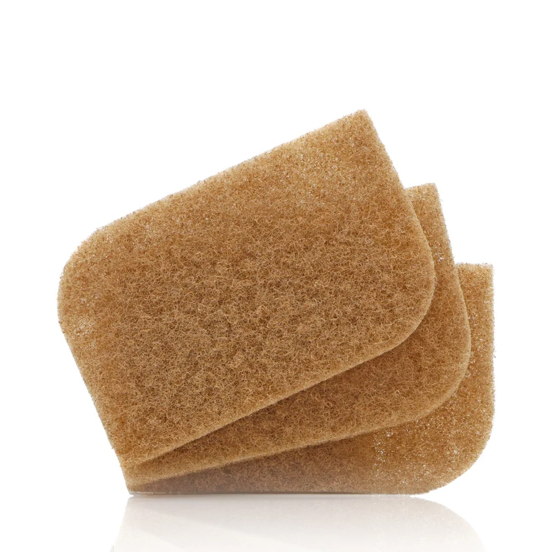 Tampons à récurer à base de coquilles de noix