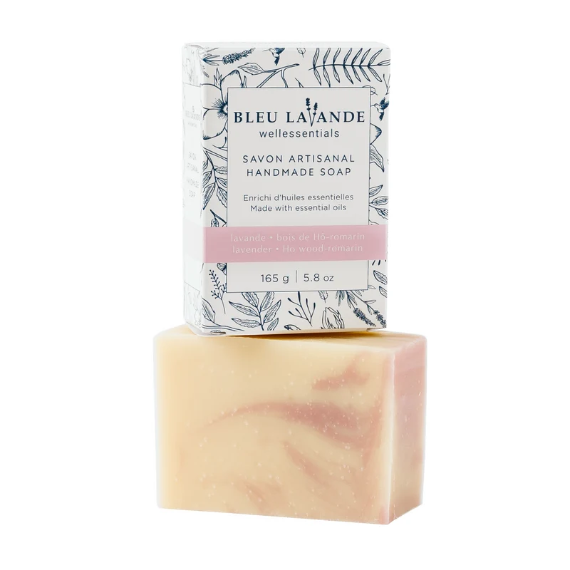 Savon artisanal lavande, bois de hô et romarin