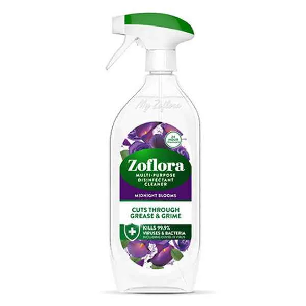 Zoflora Nettoyant Multi-usages en Spray Midnight Bloom 800 ml – Nettoyant Léger Désinfectant au Parfum Floral Ambré