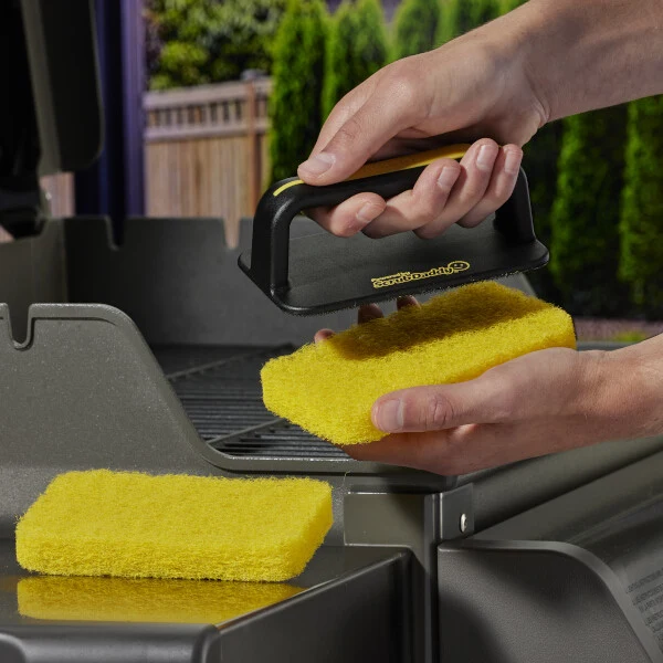 Scrub Daddy MR. BAR-B-Q Recharge Patins pour Brosse à récurer, lot de 2 – Tampons à récurer pour Barbecue, Grille et Plaque de cuisson