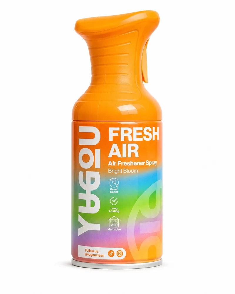 YUGOU Fresh Air Bright Bloom 250ml – Spray désodorisant TikTok au parfum floral frais pour la maison, les toilettes, la salle de bain et la voiture
