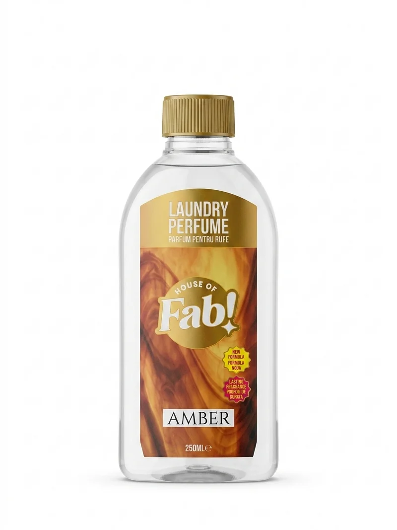 Fabulosa Amber Parfum de lessive 250ml – Parfum de lessive pour un linge magnifiquement parfumé – Amplificateur de parfum pour vêtements et linge de lit