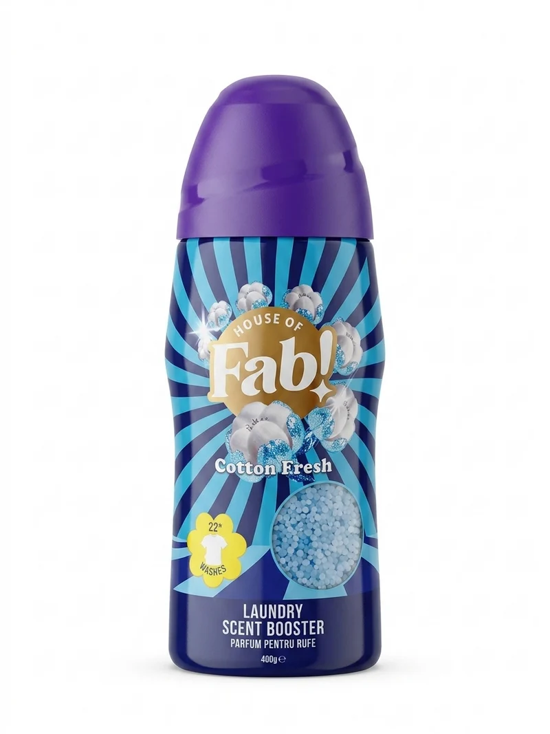 Fabulosa Cotton Fresh Lessive en perles 400g – Booster de parfum pour linge frais – Amplificateur de parfum pour lessive