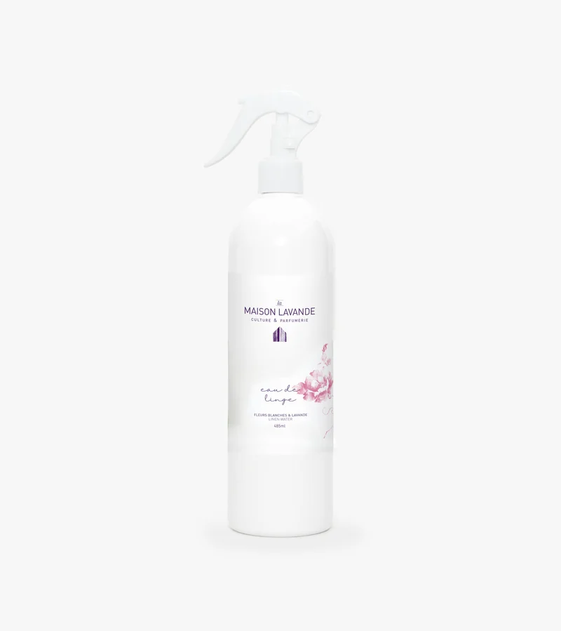 Eau de linge - Fleurs blanches & lavande