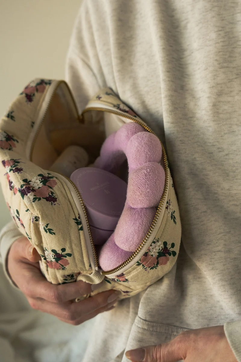 Trousse de voyage doublée － Fleurie