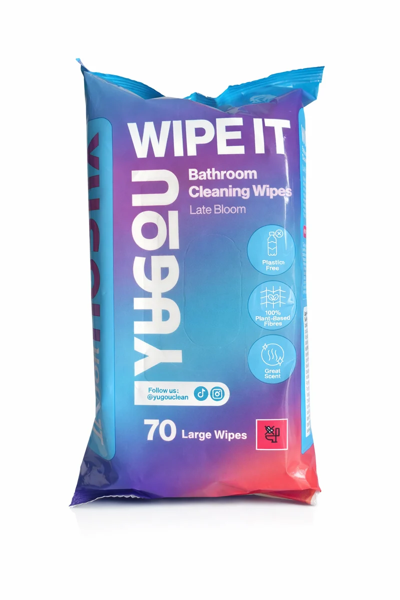 Yugou Wipe It Lingettes Nettoyantes pour Salle de Bain - 70 lingettes
