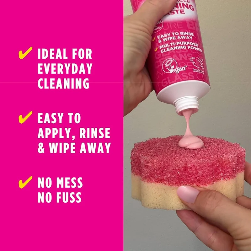 The Pink Stuff Pâte Nettoyante Pressable 300g – Le Nettoyant Viral de TikTok (Tube sans salissures)