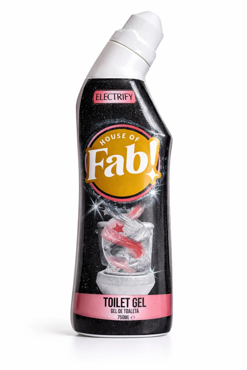 Fabulosa Gel WC Electrify 750ml – Nettoyant WC – Nettoyant puissant contre le calcaire, les dépôts et la saleté – Gel WC parfum frais