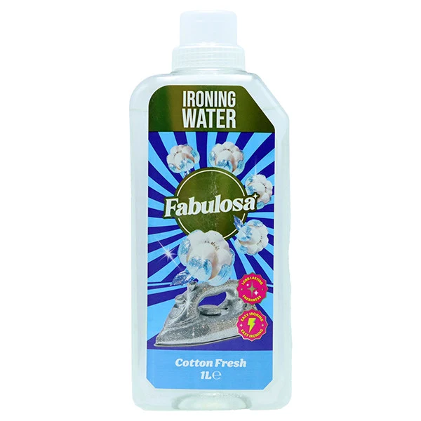 Eau à repasser Fabulosa Cotton Fresh 1 L – Eau à repasser de qualité supérieure au parfum de coton frais