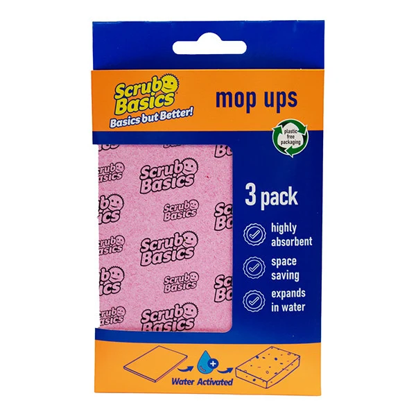 Éponges de nettoyage Scrub Daddy Scrub Basics – Lot de 3 – Éponges de nettoyage extra absorbantes