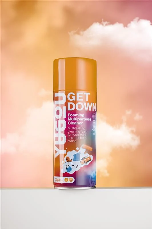 YUGOU Nettoyant Moussant Polyvalent Get Down 450 ml – Nettoyant Puissant Tout Usage avec Formule Moussante pour Intérieur et Extérieur