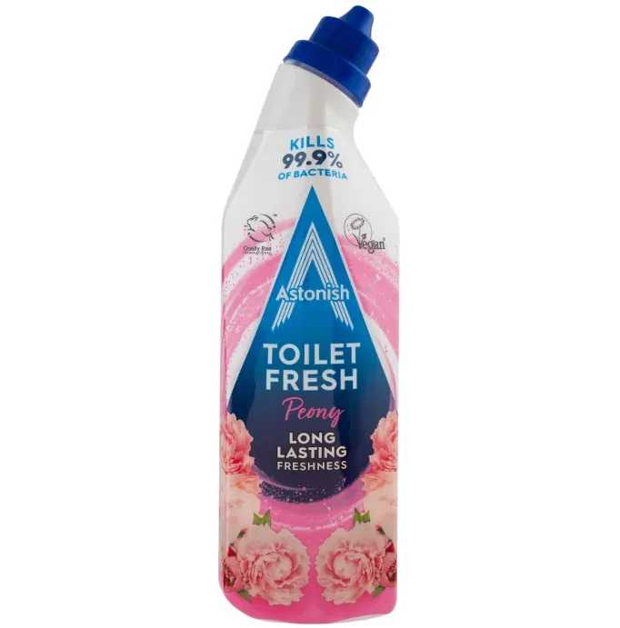 Gel WC Astonish Pink Peony 750ml Nettoyant toilette fraîcheur citron