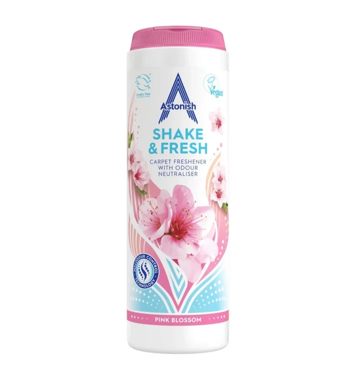 Astonish Shake And Fresh Désodorisant pour Tapis Fraîcheur 350g Parfum Floral