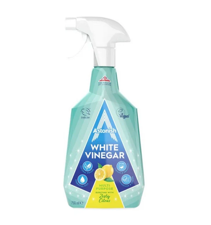 Astonish Spray au Vinaigre d'Agrumes 750ml Spray de Nettoyage Naturel avec Vinaigre