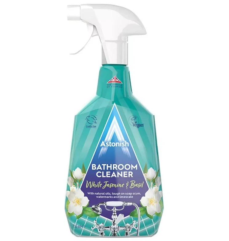 Astonish Nettoyant pour Salle de Bain 750ml Nettoyant Salle de Bain Contre le Calcaire et les Résidus de Savon