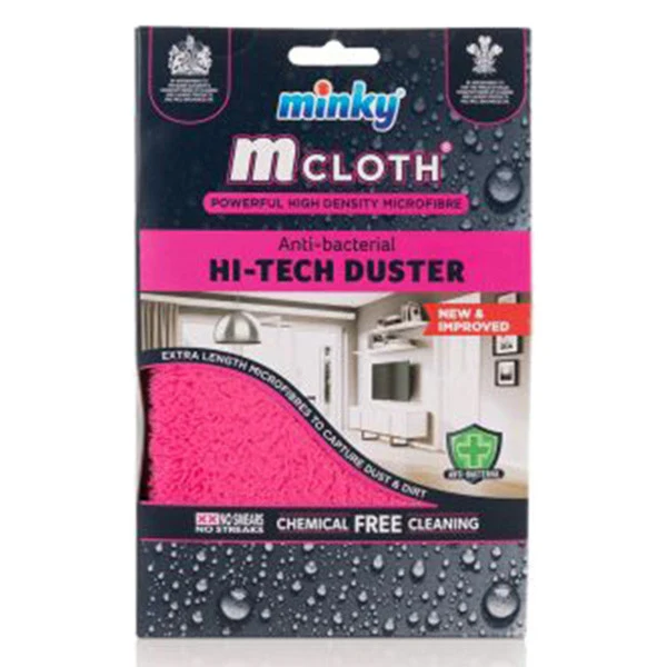 Chiffon microfibre Minky – Rose (Fibres longues, Sans traces)