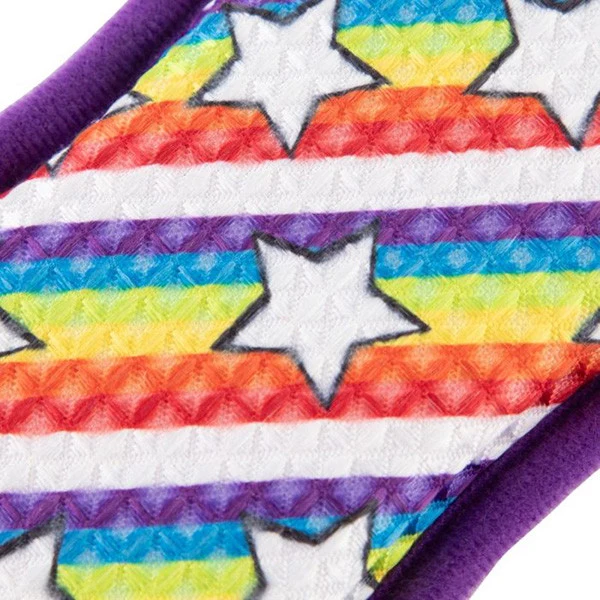 Minky M Chiffon Tampon de nettoyage – Superstar (Arc-en-ciel & Étoiles)