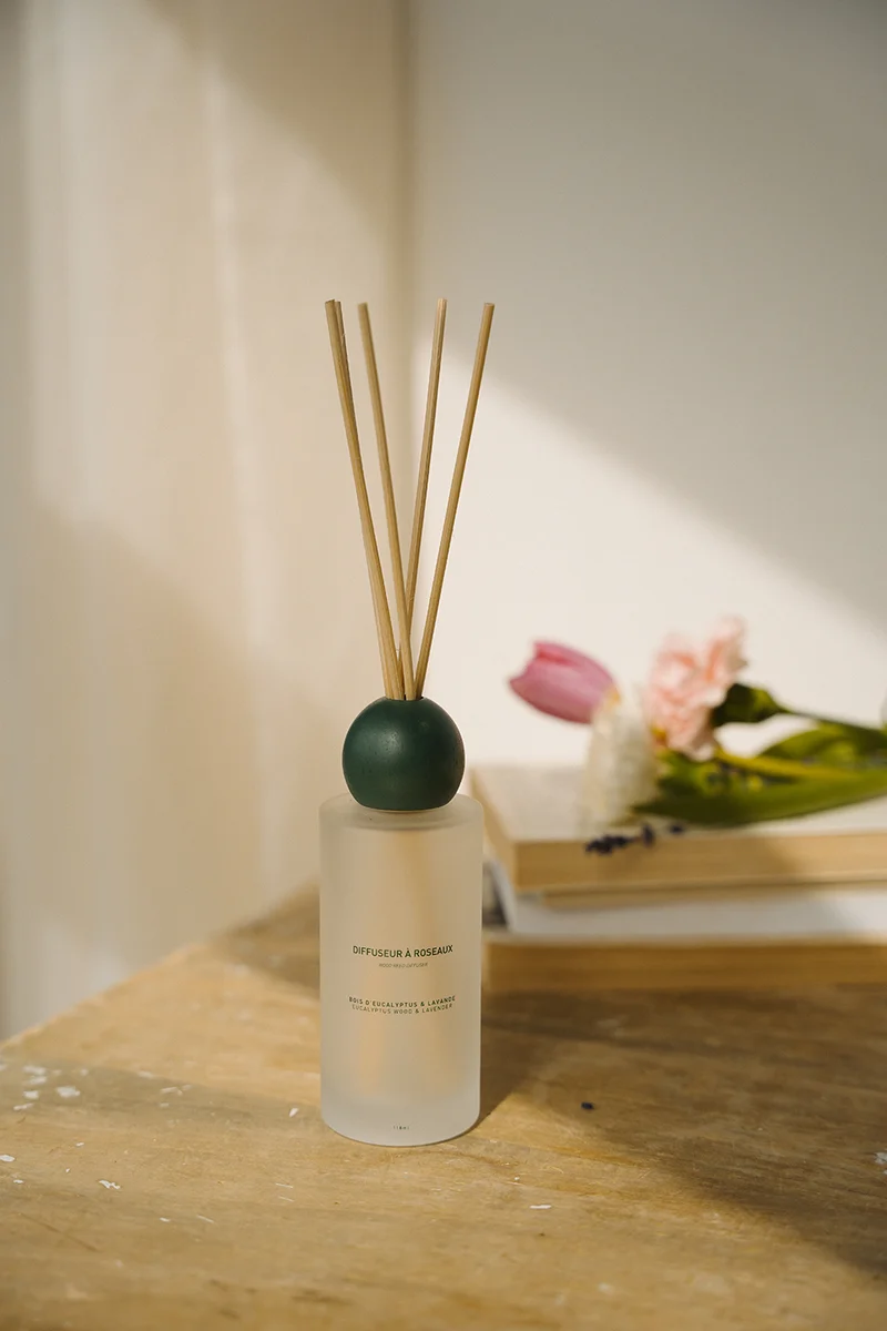 Diffuseur à roseaux - Bois d'eucalyptus & lavande