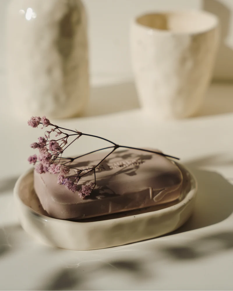 Assiette porte-savon en céramique