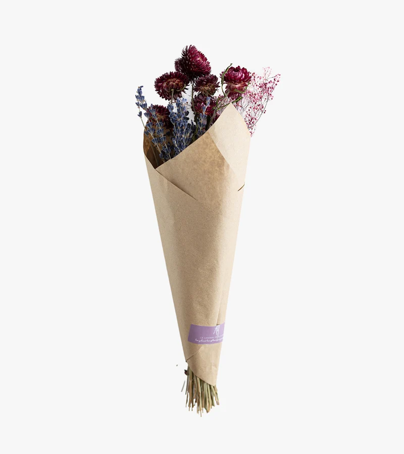 Bouquet de fleurs séchées - Violet