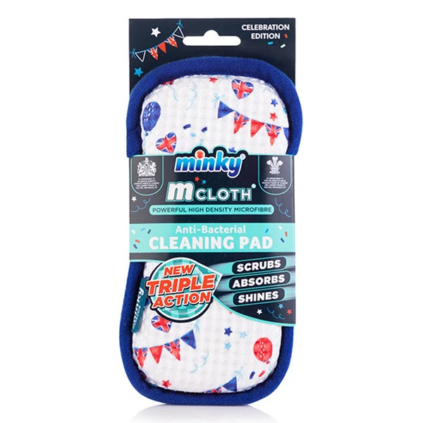 Minky Tampon de nettoyage Triple Action Anti-Bactérien Célébration