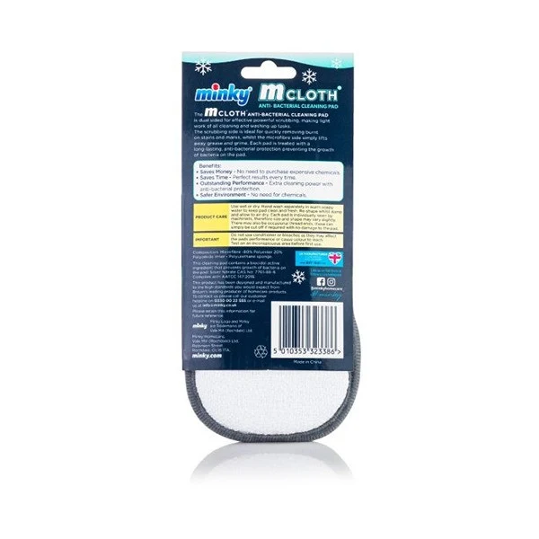 Minky M Chiffon Tampon de Nettoyage – Édition Hiver (Microfibre Antibactérienne)
