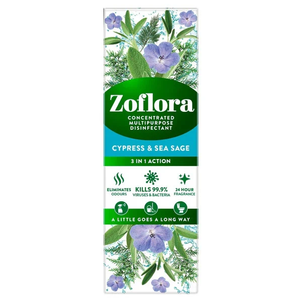 Concentré nettoyant tout usage Zoflora - Cyprès & Sauge marine (120 ml)