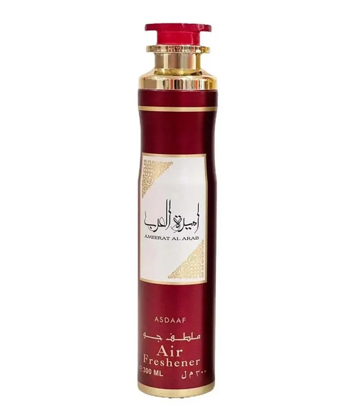 Lattafa Asdaaf Ameerat Al Arab Spray Parfumé d'Intérieur 300ml – Désodorisant Arabe de Luxe