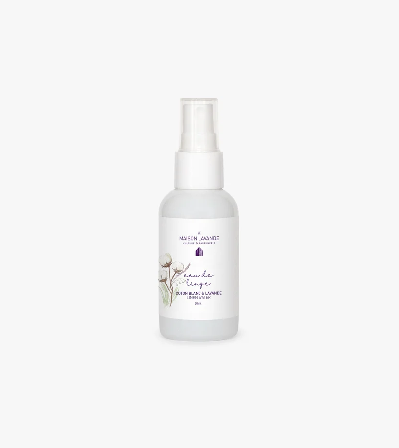Eau de linge - Coton Blanc & lavande